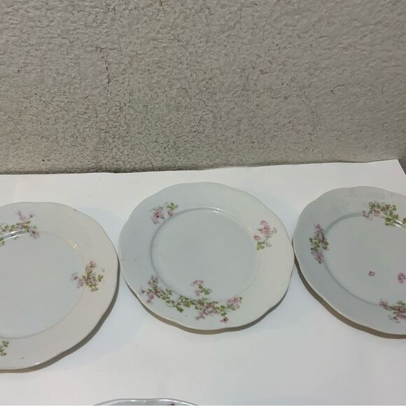 3 salad /Dessert (Sauce) plates by VICTORIA (AUSTRIA) 7 3/8” - Picture 3 of 7
